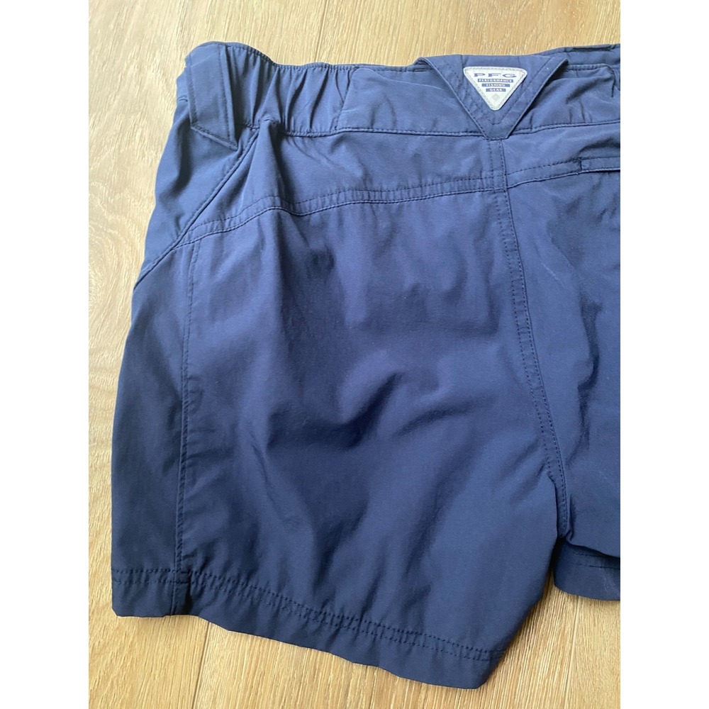 Columbia PFG Shorts Womens 6 Navy Performance Fishing Hiking Outdoor Stretch - Picture 10 of 11